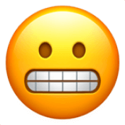 grimacing face